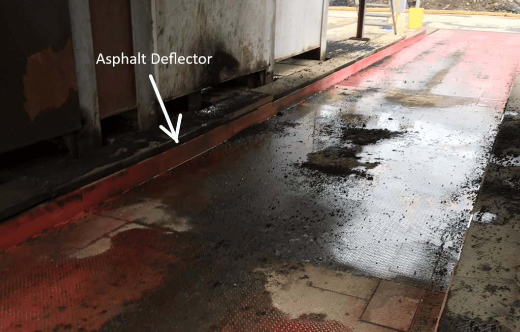 Asphalt Deflector for Truck Scales